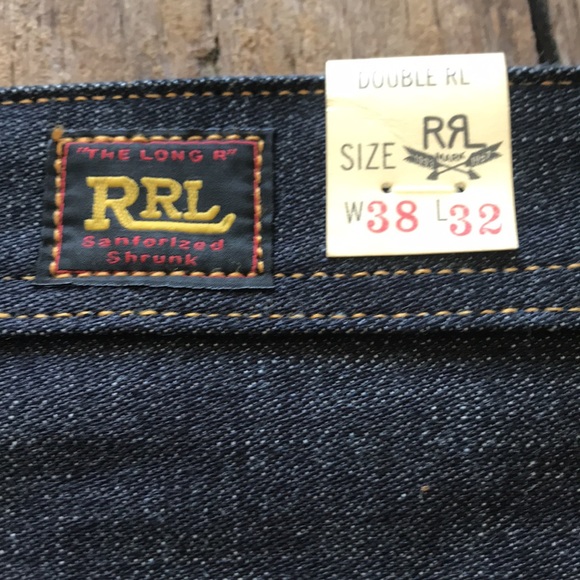 Limited protection straight leg size 38 x 32 double Rl rrl mens - Picture 8 of 12